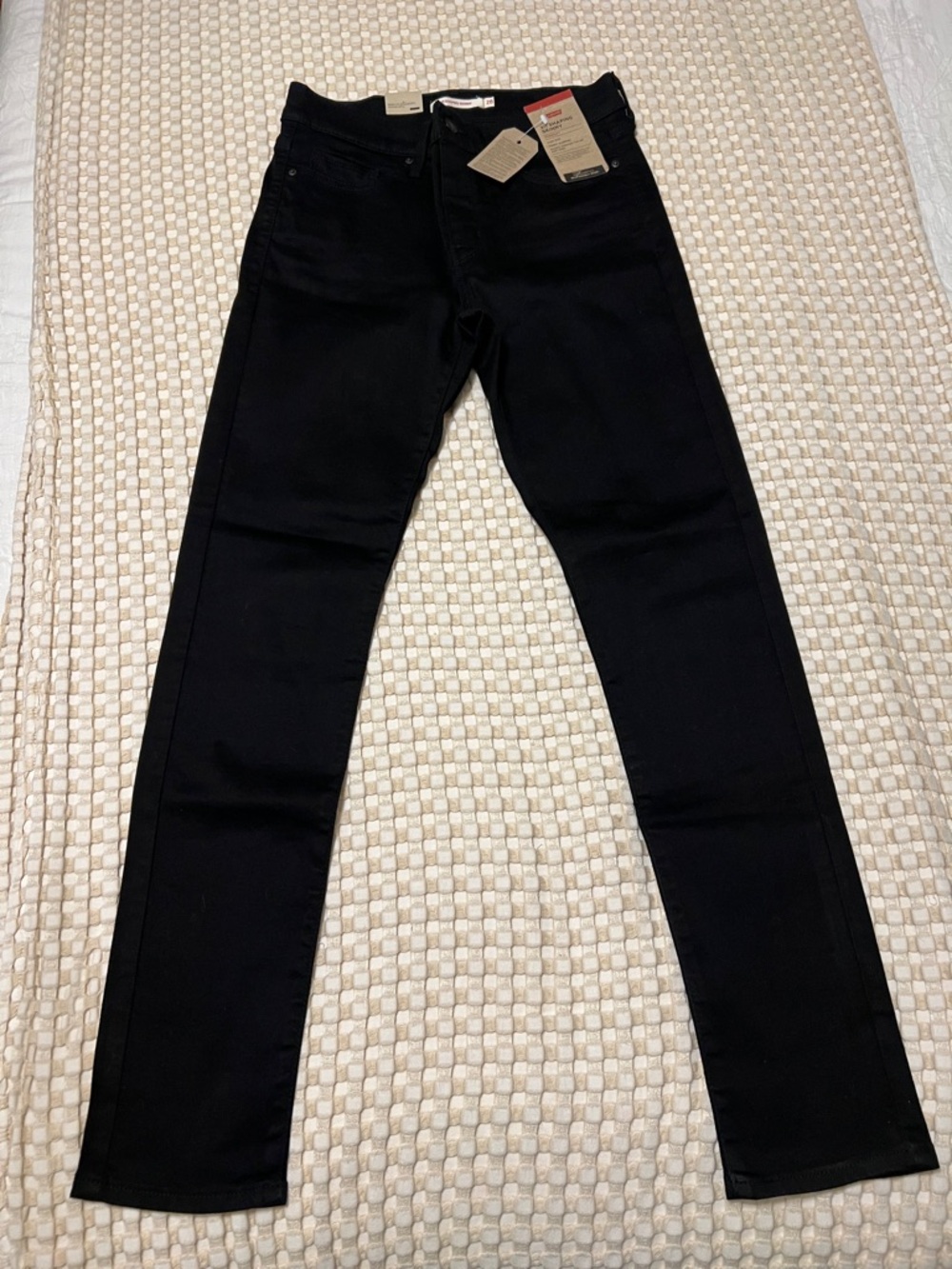 Levi's Black Jeans with Branded Leather Patch